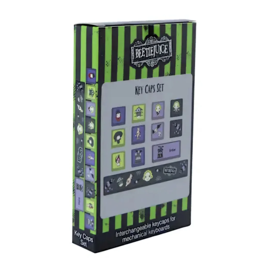 BEETLEJUICE Key Caps Set - Green and Black